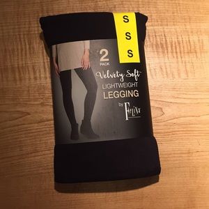 2-pack black leggings (Felina)